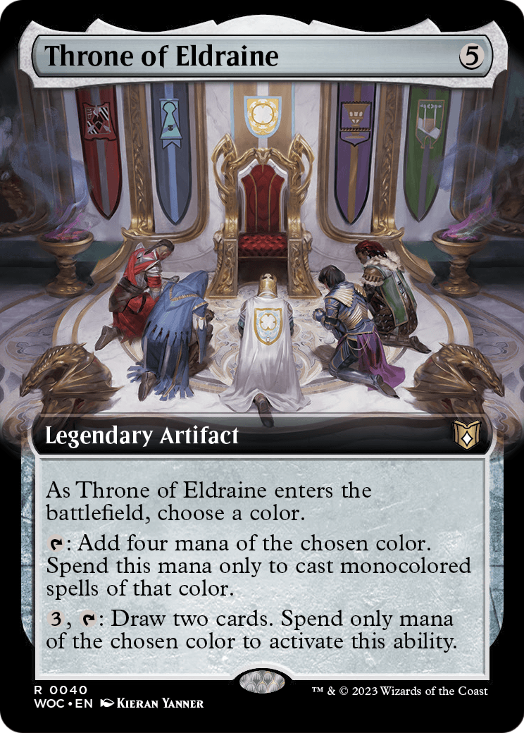 Throne of Eldraine (Extended Art) (WOC-040) - Wilds of Eldraine Commander: (Extended Art) Foil
