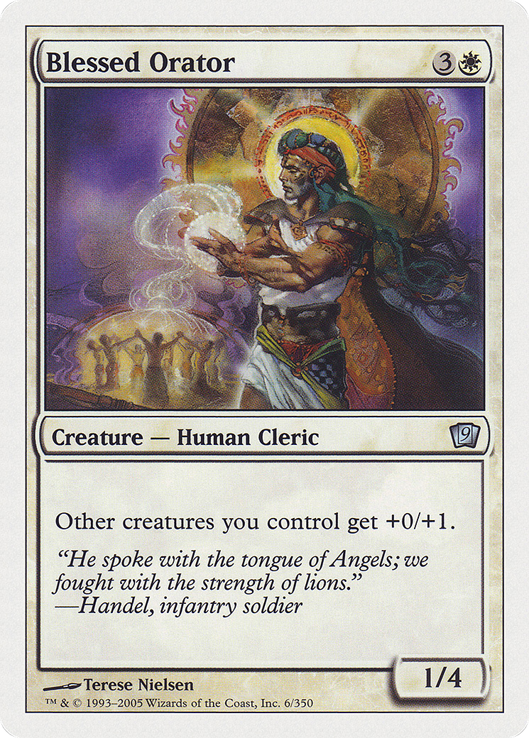 Blessed Orator (9ED-006) - 9th Edition Foil