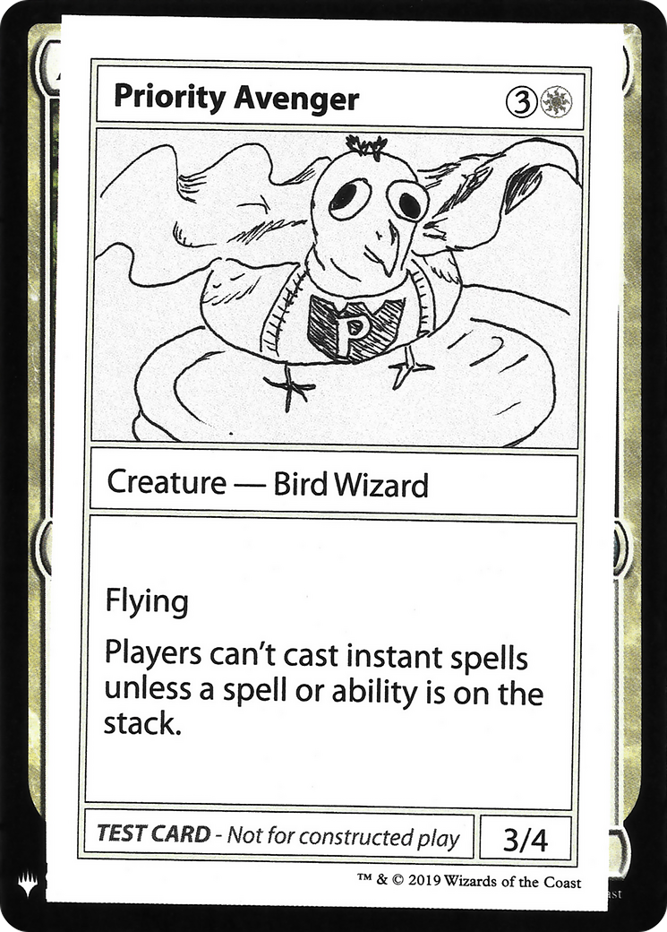 Priority Avenger (CMB1-) - Mystery Booster Playtest Cards 2019