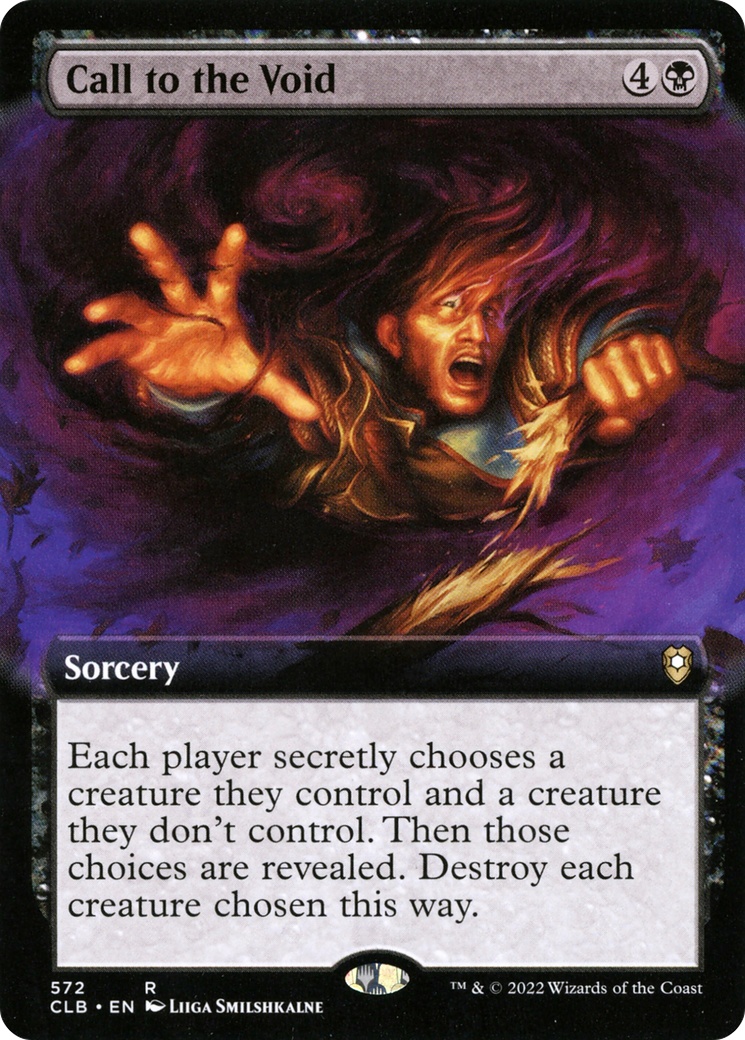 Call to the Void (Extended Art) (CLB-572) - Commander Legends: Battle for Baldur's Gate: (Extended Art) Foil