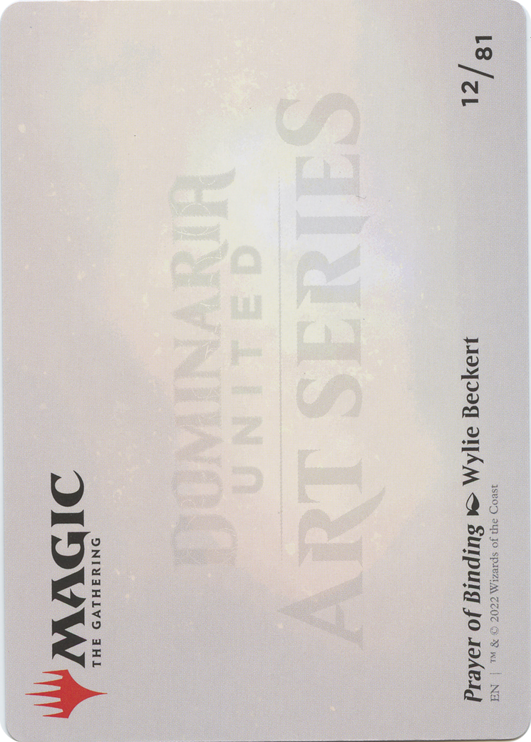Prayer of Binding // Prayer of Binding (ADMU-012) - Dominaria United Art Series (Borderless)