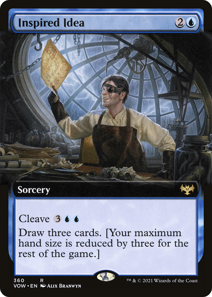 Inspired Idea (Extended Art) (VOW-360) - Innistrad: Crimson Vow: (Extended Art) Foil