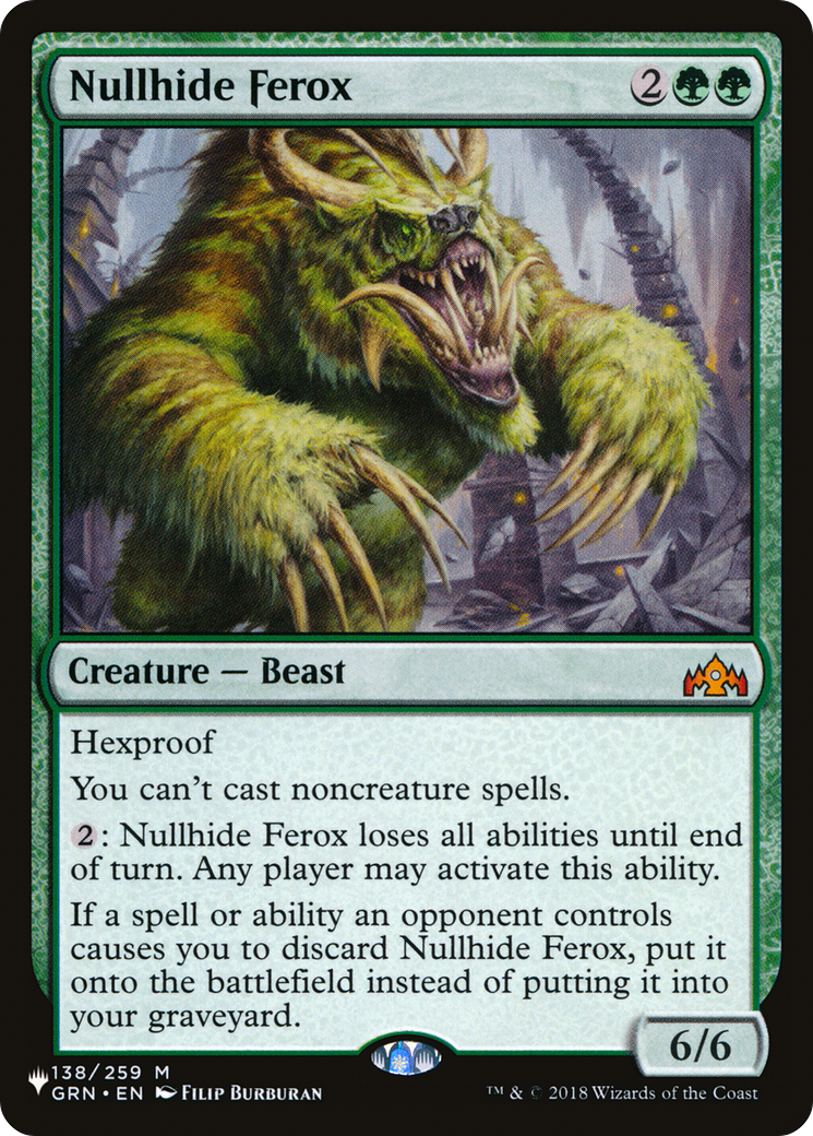 Nullhide Ferox (LIST-GRN-138) - The List