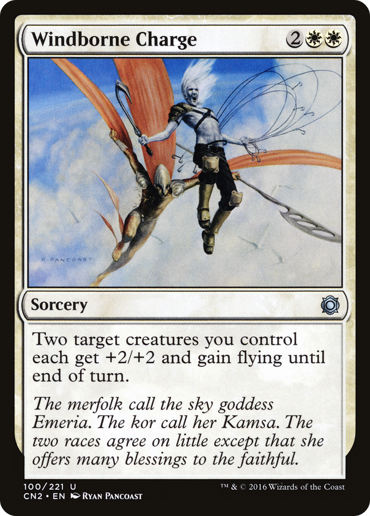 Windborne Charge (CN2-100) - Conspiracy: Take the Crown Foil