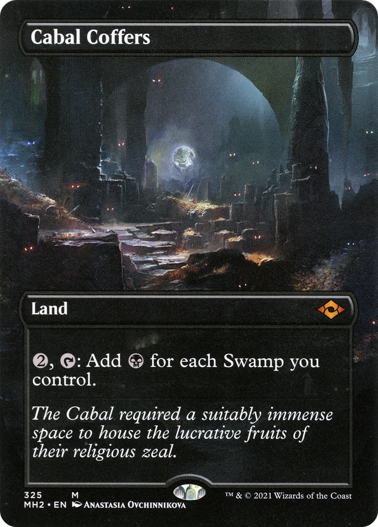 Cabal Coffers (Borderless) (MH2-325) - Modern Horizons 2 (Borderless) Foil
