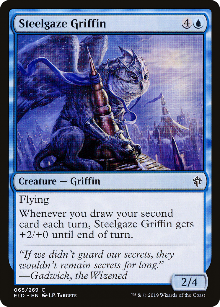 Steelgaze Griffin (ELD-065) - Throne of Eldraine Foil