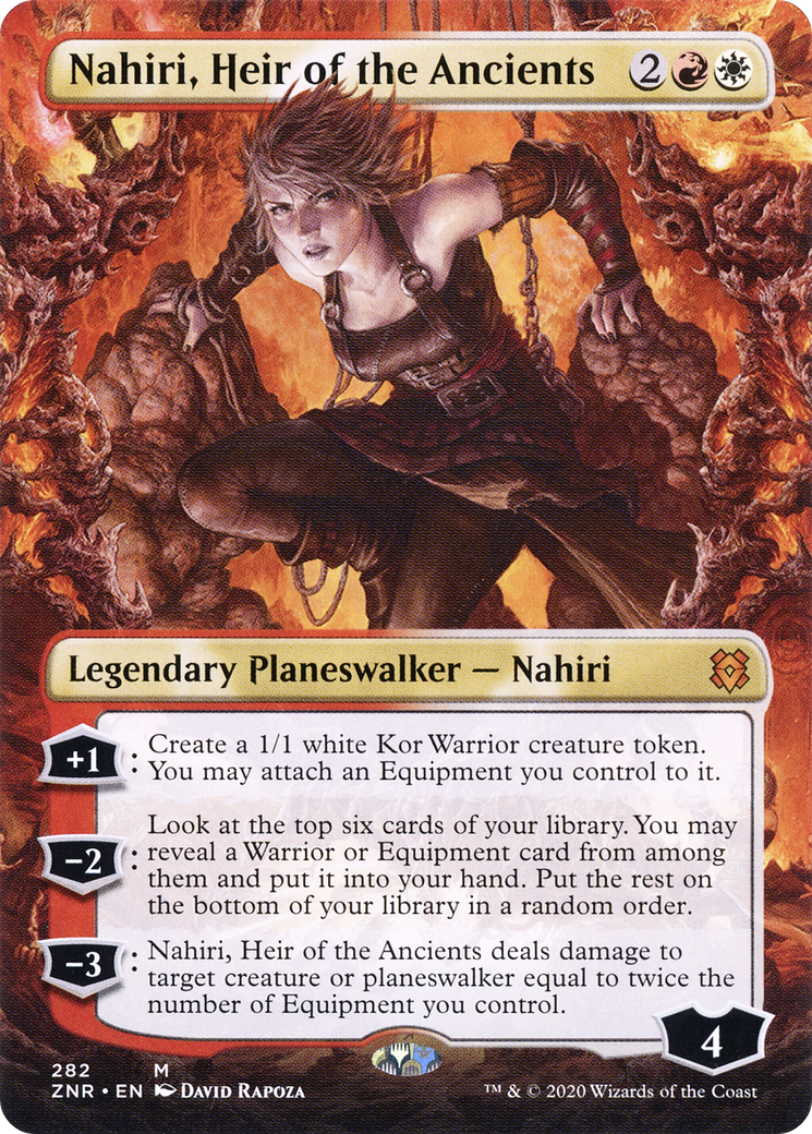Nahiri, Heir of the Ancients (Borderless) (ZNR-282) - Zendikar Rising Foil