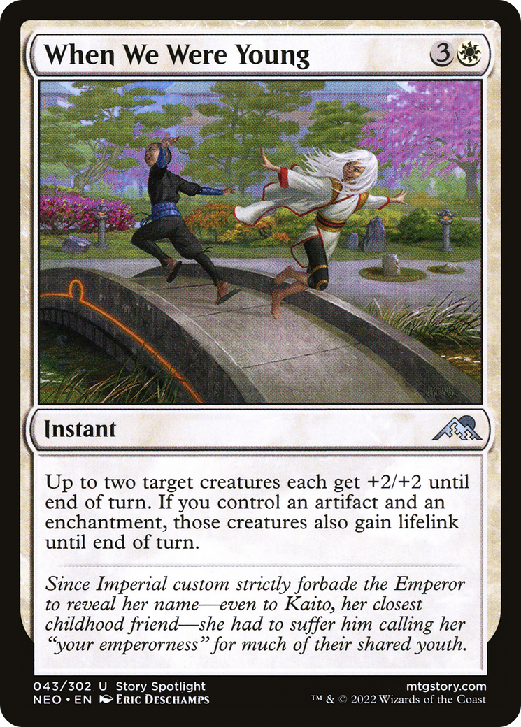 When We Were Young (NEO-043) - Kamigawa: Neon Dynasty Foil