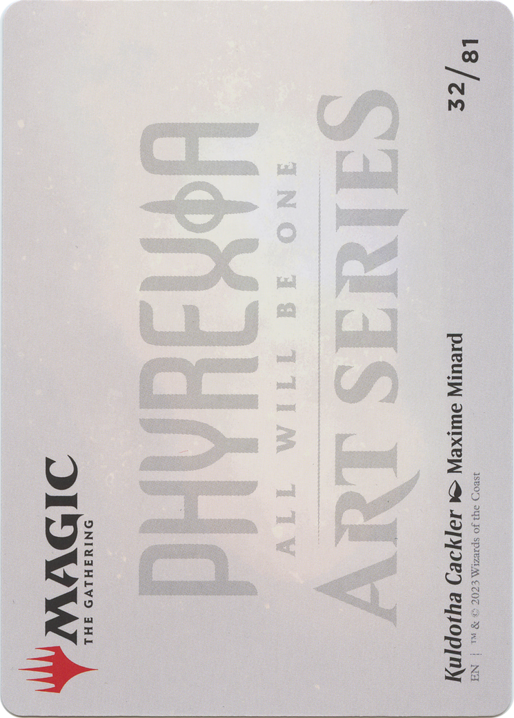 Kuldotha Cackler // Kuldotha Cackler (AONE-032) - Phyrexia: All Will Be One Art Series (Borderless)