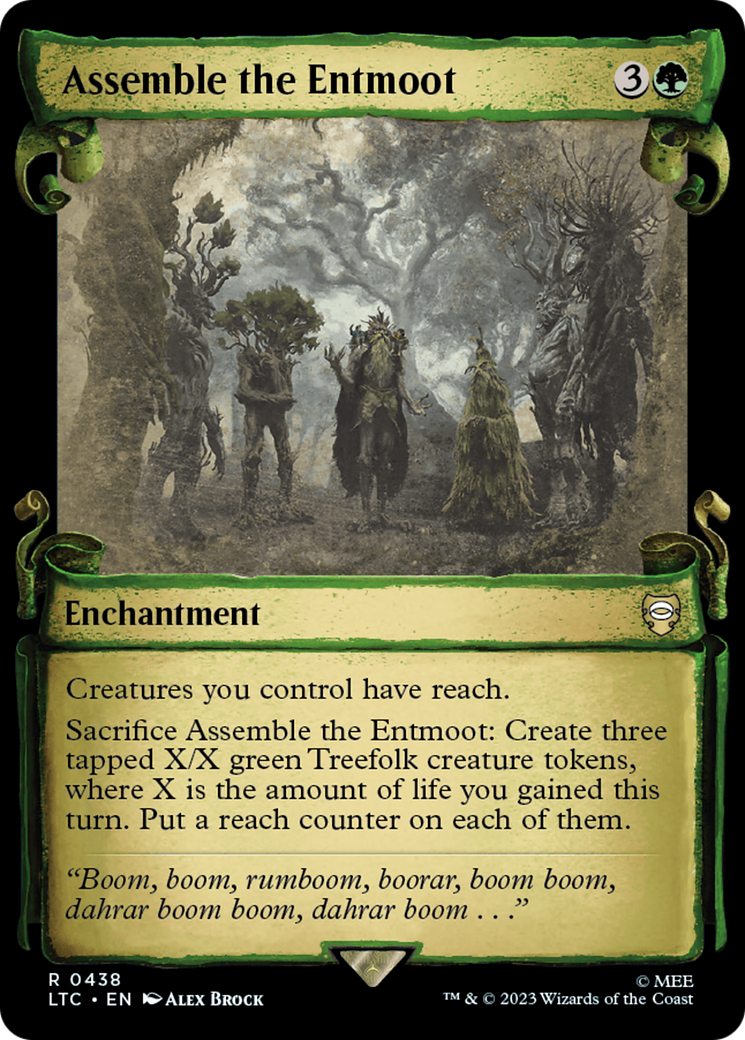 Assemble the Entmoot (Showcase Scrolls) (LTC-438) - Tales of Middle-earth Commander: (Showcase) Foil