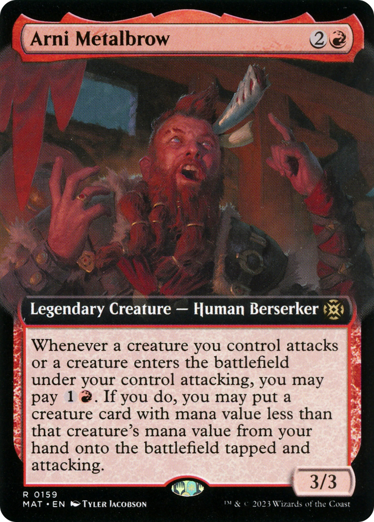 Arni Metalbrow (Extended Art) (MAT-159) - March of the Machine: The Aftermath: (Extended Art) Foil