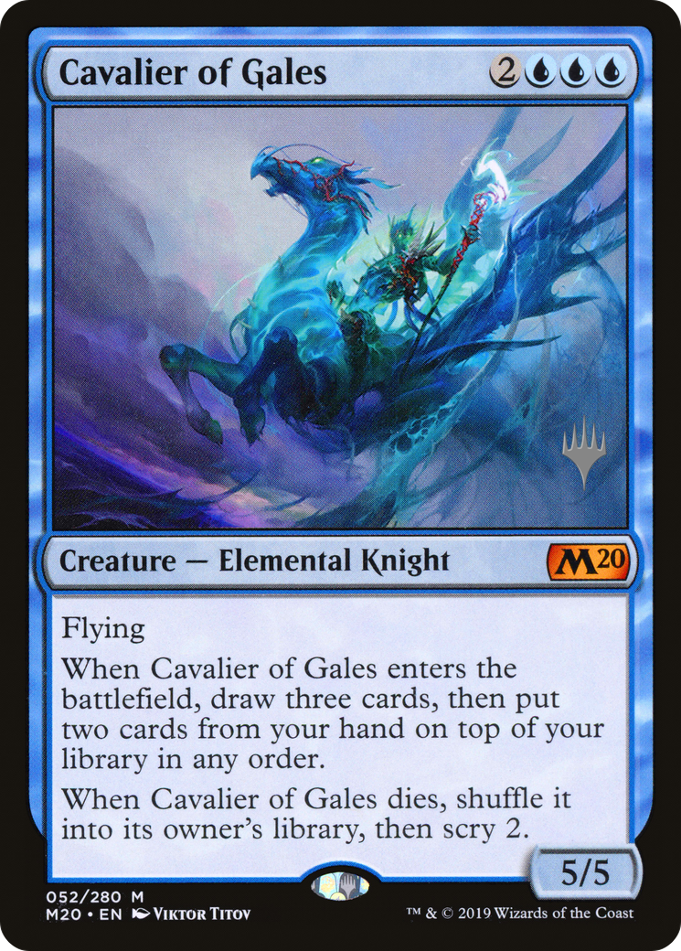 Cavalier of Gales (PPM20-052) - Core Set 2020 Promos Foil
