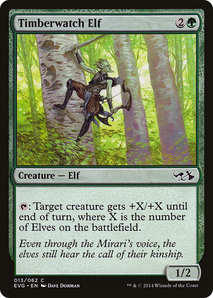 Timberwatch Elf (DD3-) - Duel Decks Anthology: Elves vs. Goblins Foil
