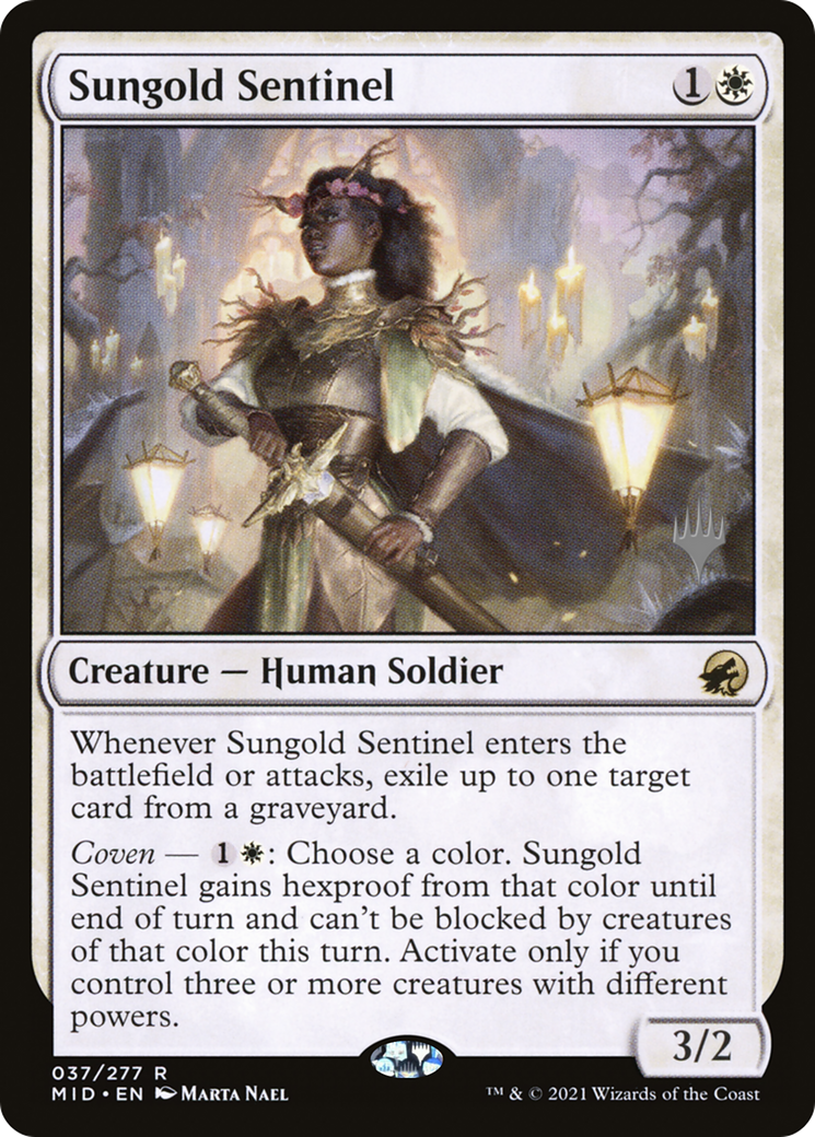 Sungold Sentinel (PPMID-037) - Innistrad: Midnight Hunt Promos