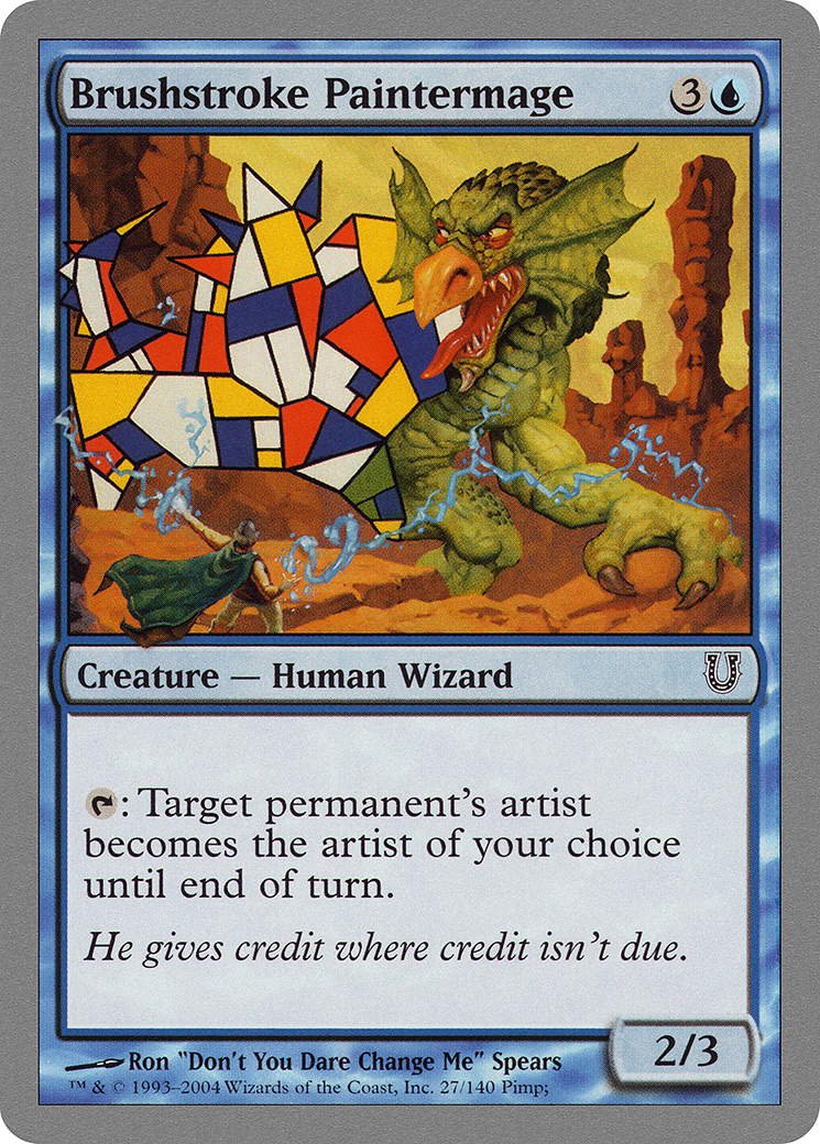 Brushstroke Paintermage (UNH-027) - Unhinged Foil