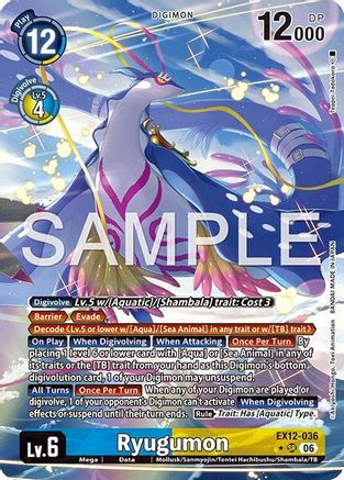 Ryugumon (Alternate Art) (EX12-036) - Digital World Shambala Foil