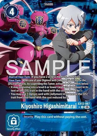 Kiyoshiro Higashimitarai (Alternate Art) (EX12-067) - Digital World Shambala Foil