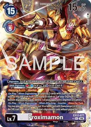 Proximamon (Alternate Art) (EX12-077) - Digital World Shambala Foil