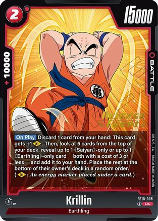 Krillin - FB10-005 (FB10-005) - Cross Force Release Event Cards