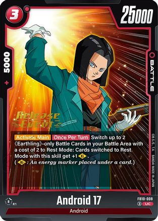 Android 17 - FB10-008 (FB10-008) - Cross Force Release Event Cards