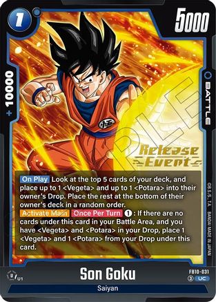 Son Goku - FB10-031 (FB10-031) - Cross Force Release Event Cards