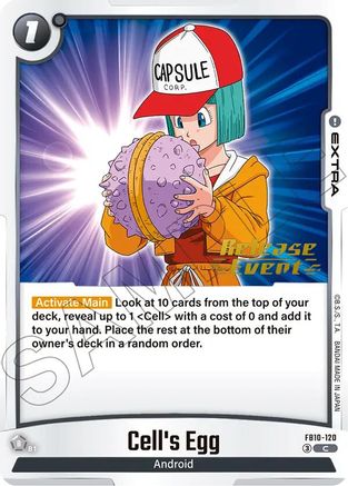 Cell's Egg (FB10-120) - Cross Force Release Event Cards