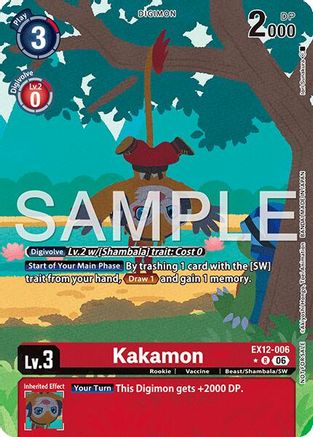 Kakamon (Box Topper) (EX12-006) - Digital World Shambala Foil