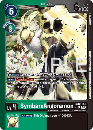 SymbareAngoramon (Limited Foil) (EX12-050) - Digital World Shambala Foil
