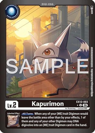 Kapurimon (Limited Foil) (EX12-003) - Digital World Shambala Foil