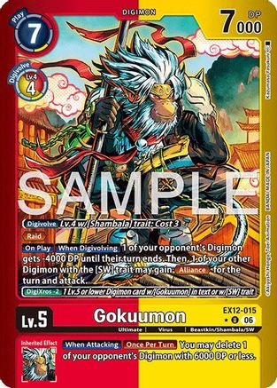 Gokuumon (Limited Foil) (EX12-015) - Digital World Shambala Foil