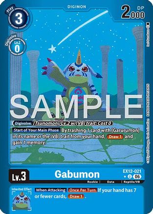 Gabumon (Limited Foil) (EX12-021) - Digital World Shambala Foil