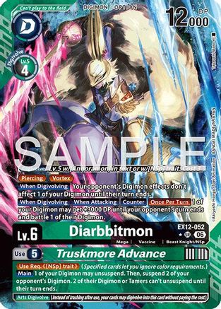 Diarbbitmon // Truskmore Advance (Alternate Art) (EX12-052) - Digital World Shambala Foil