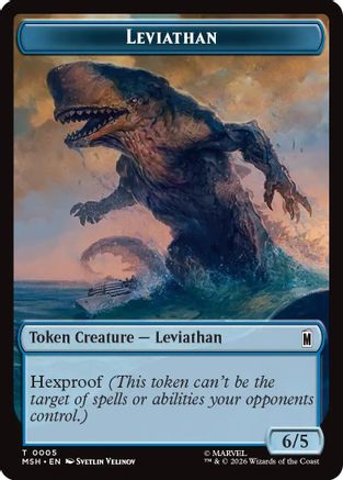 Leviathan // Food Double-Sided Token (MSH-005/019) - Marvel Super Heroes