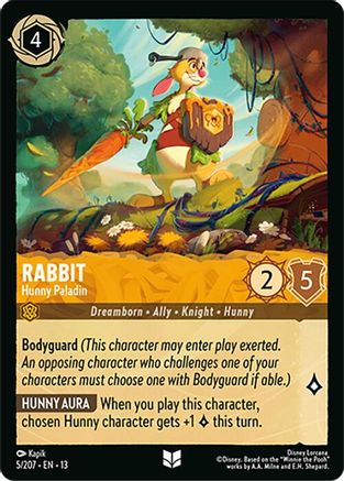 Rabbit - Hunny Paladin (5/204) - Attack of the Vine