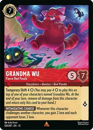 Grandma Wu - Fierce Red Panda (120/204) - Attack of the Vine