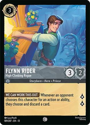 Flynn Rider - High-Climbing Rogue (189/204) - Attack of the Vine Cold Foil