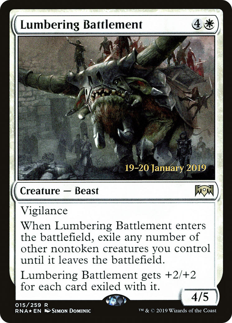 Lumbering Battlement (PRE-15S) - Ravnica Allegiance Promos Foil