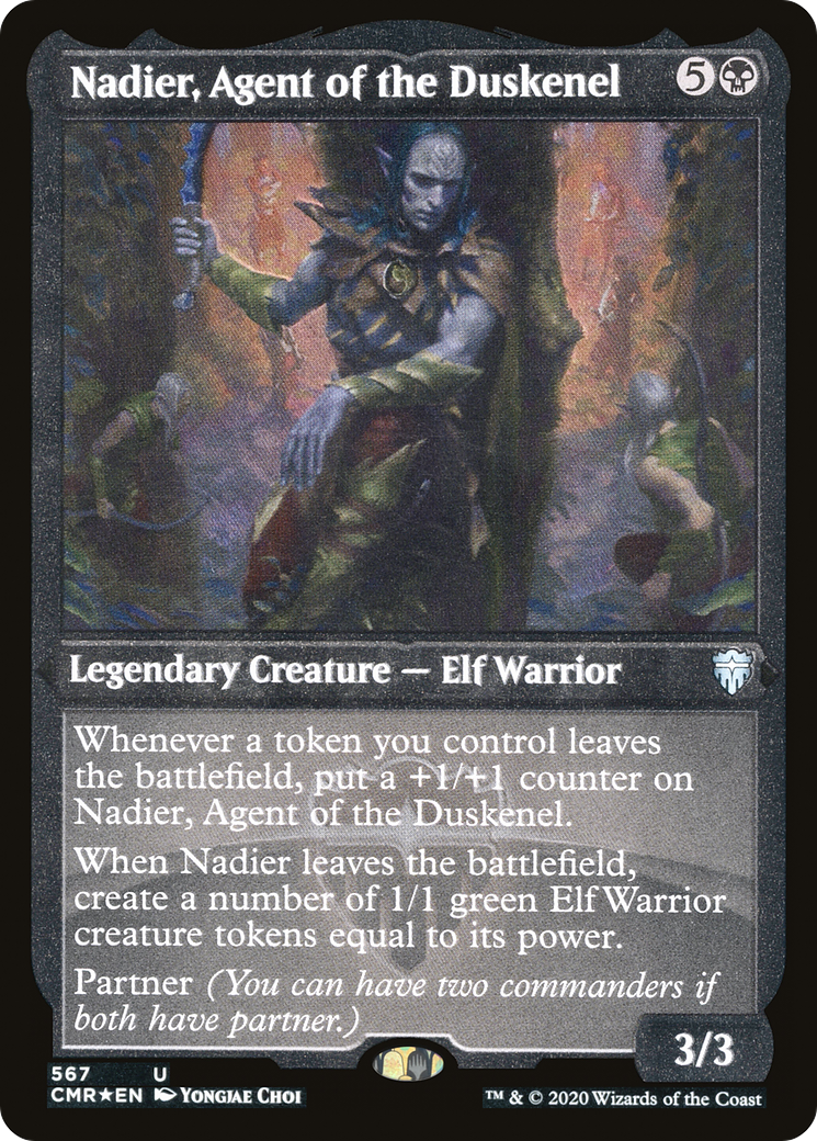Nadier, Agent of the Duskenel (Foil Etched) (CMR-567) - Commander Legends Foil