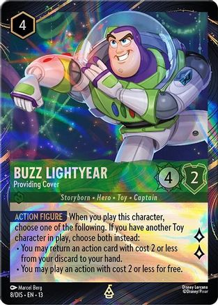 Buzz Lightyear - Providing Cover (Magical Places Promo) (8) - Disney Lorcana Promo Cards Holofoil
