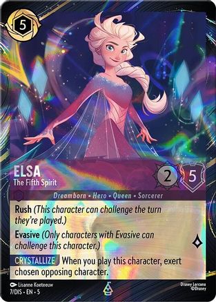 Elsa - The Fifth Spirit (Magical Places Promo) (7) - Disney Lorcana Promo Cards Holofoil