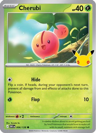 Cherubi 006/128  - Holofoil ME 30th Celebration - Common