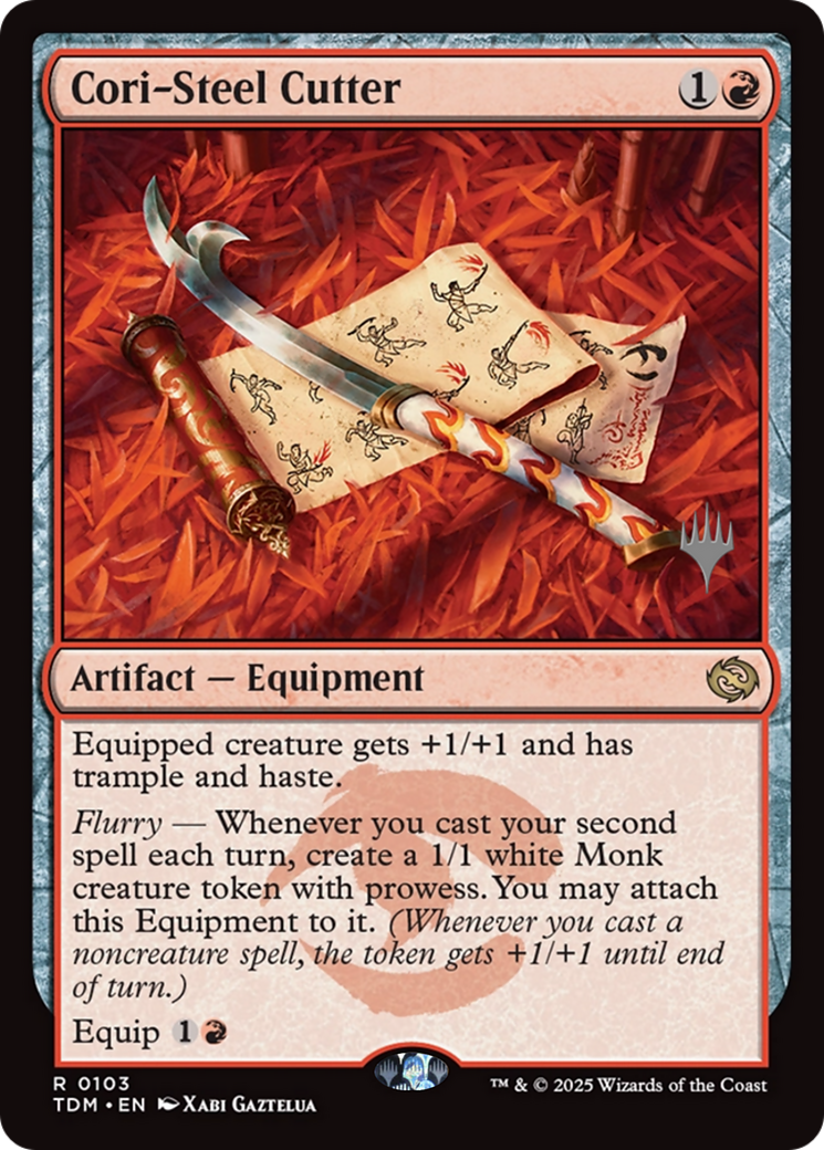 Cori-Steel Cutter (PPTDM-103) - Promo Pack: Tarkir: Dragonstorm Foil