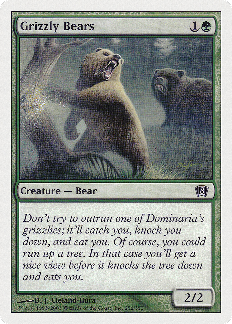 Grizzly Bears (8ED-256) - 8th Edition Foil