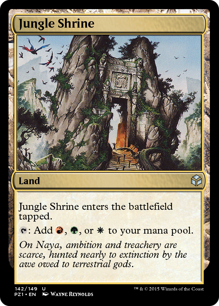 Jungle Shrine (PZ1-142) - Legendary Cube Prize Pack Foil