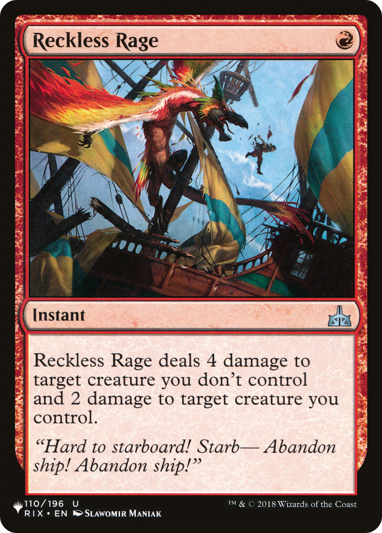 Reckless Rage (LIST-RIX-110) - The List