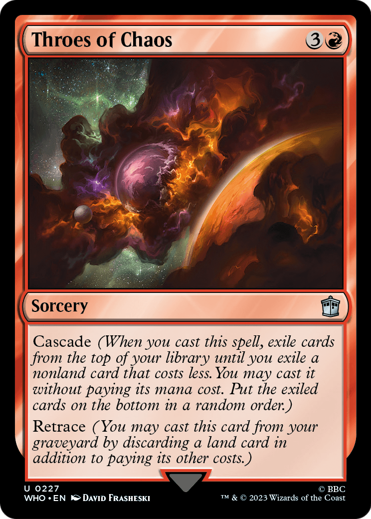 Throes of Chaos (WHO-227) - Doctor Who Foil