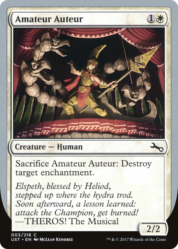Amateur Auteur (C) (UST-03C) - Unstable Foil