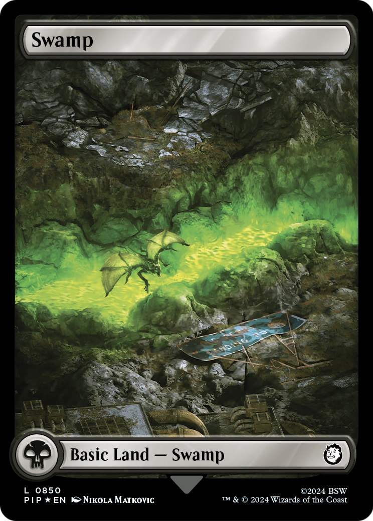 Swamp (0850) (Surge Foil) (PIP-850) - Fallout Foil
