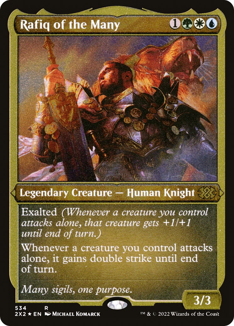 Rafiq of the Many (Foil Etched) (2X2-534) - Double Masters 2022 Foil