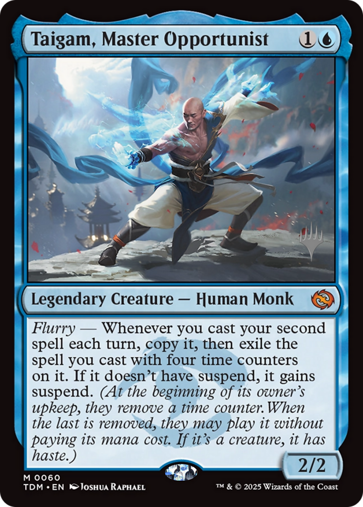 Taigam, Master Opportunist (PPTDM-060) - Promo Pack: Tarkir: Dragonstorm Foil